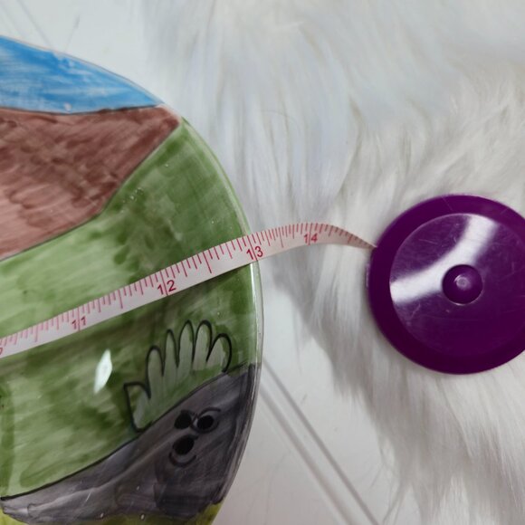 Nino Parrucca Large Platter Or Wall Hanging Art Made In Italy Signed 98A 8.5x13" - Picture 6 of 8